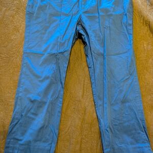 Coldwater Creek Sateen Ankle Pants In Colbat Blue Size 18